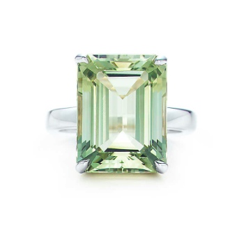 tiffany green quartz ring